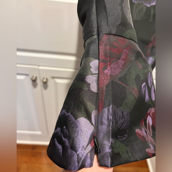 Talbots || Floral Peplum Top – Black Multicolor || Size 12 – NWT - Picture 7 of 7